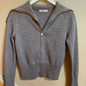 Zara Full Zip Knit Pullover